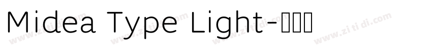 Midea Type Light字体转换